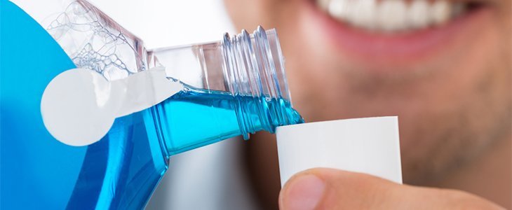 using mouth wash