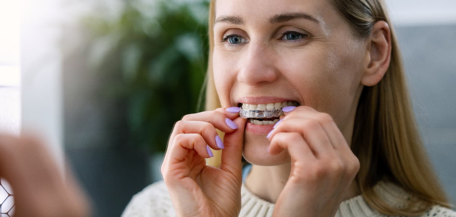 woman using braces